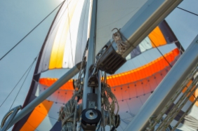 The spinnaker is both powerful and beautiful at once, and it has a life of its own