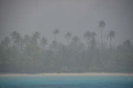 A severe squall rips through the island of Maupihaa